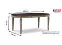 Wooden Extendable Oval Dining Table (4 to 6 Seaters) - Panuara